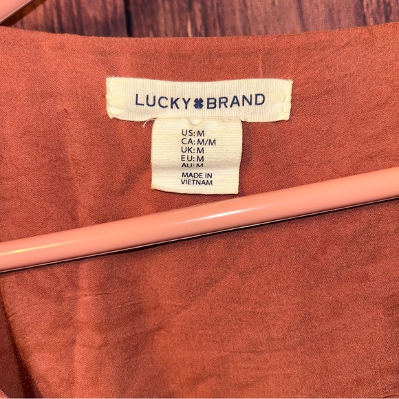 Lucky Brand Terracotta V-Neck Dress - Picture 3 of 7
